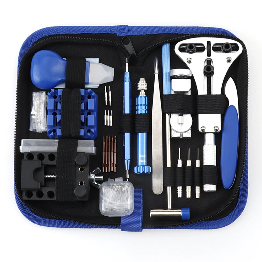 

208 pieces of professional watch repair tool set, complete set of watch repair and disassembly tools including zipper bag