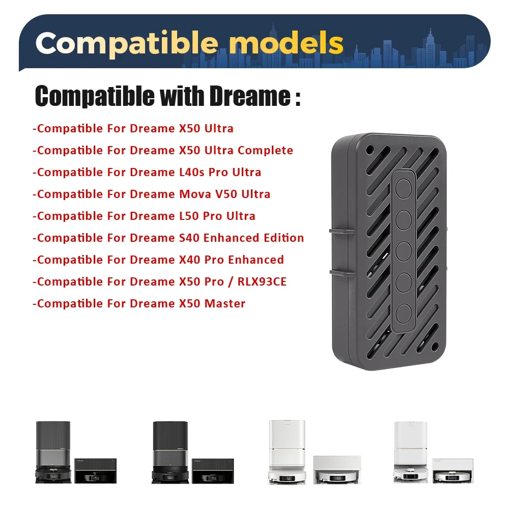 Wischtücher Staubbeutel für Dreame X50 Pro/X50 Ultra/X50 Master/L40S Pro Ultra/L50 Pro Ultra/MOVA V50 Ultra Haupt- und Seitenbürstenfilter – Detail 26