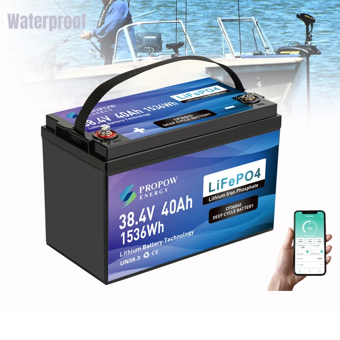 

Прополочный длительный срок службы BT Мониторинг 36 Вольт Литиевые аккумуляторы для троллингового двигателя 36 В 40 Ач