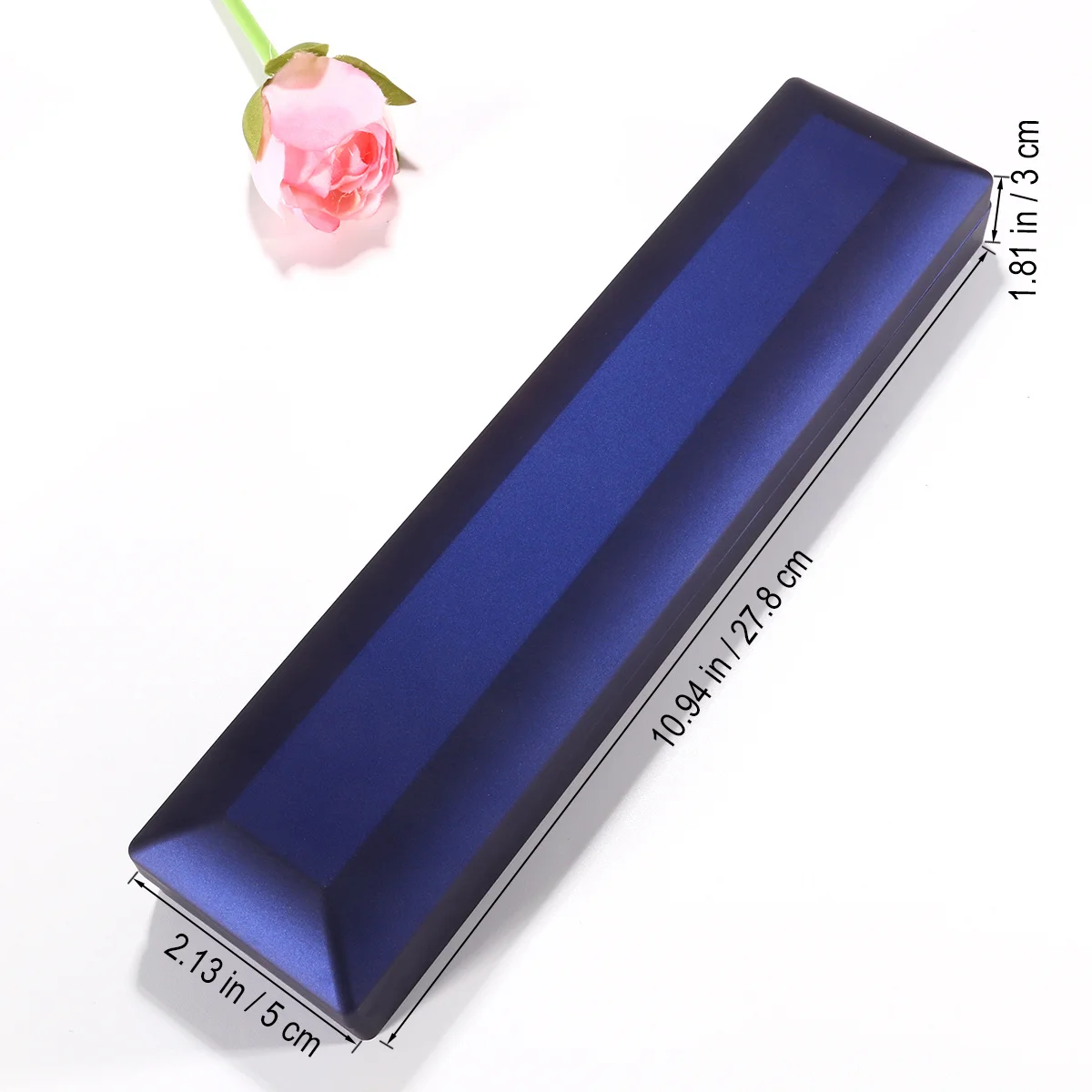 صندوق مجوهرات Led أزرق مقاوم للغبار والخدش علبة هدايا فاخرة لحامل تخزين عرض الأساور والقلادة #6