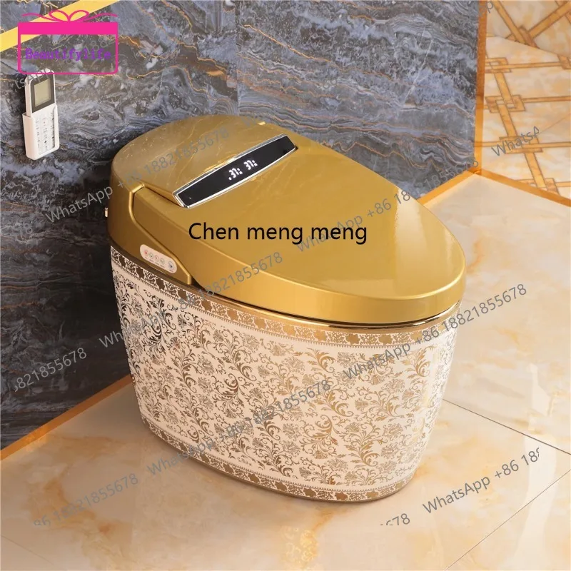 

YL Golden Color Luxury Milultifuctional Electric Bidet Commode Bathroom Automatic Wc Gold Smart Toilet Bowl