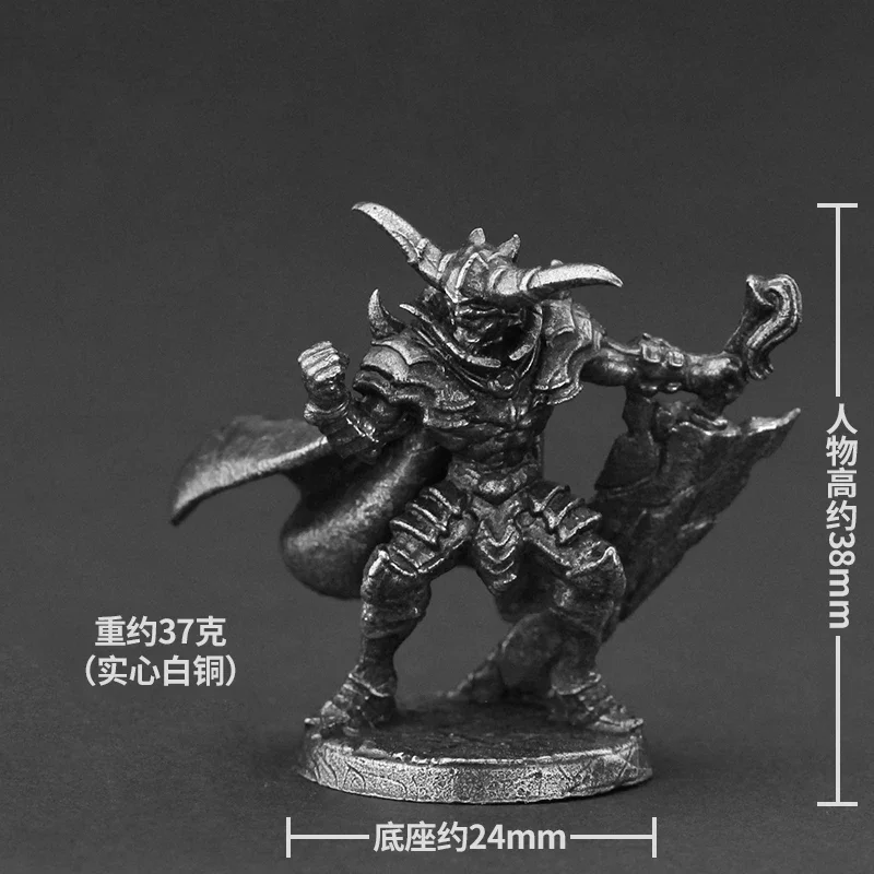 الأبيض النحاس المصارعين الأوقات القديمة درع المعادن درع عمل أرقام تمثال الشكل مصغرة DIY بها بنفسك الجندي الحرف الحلي