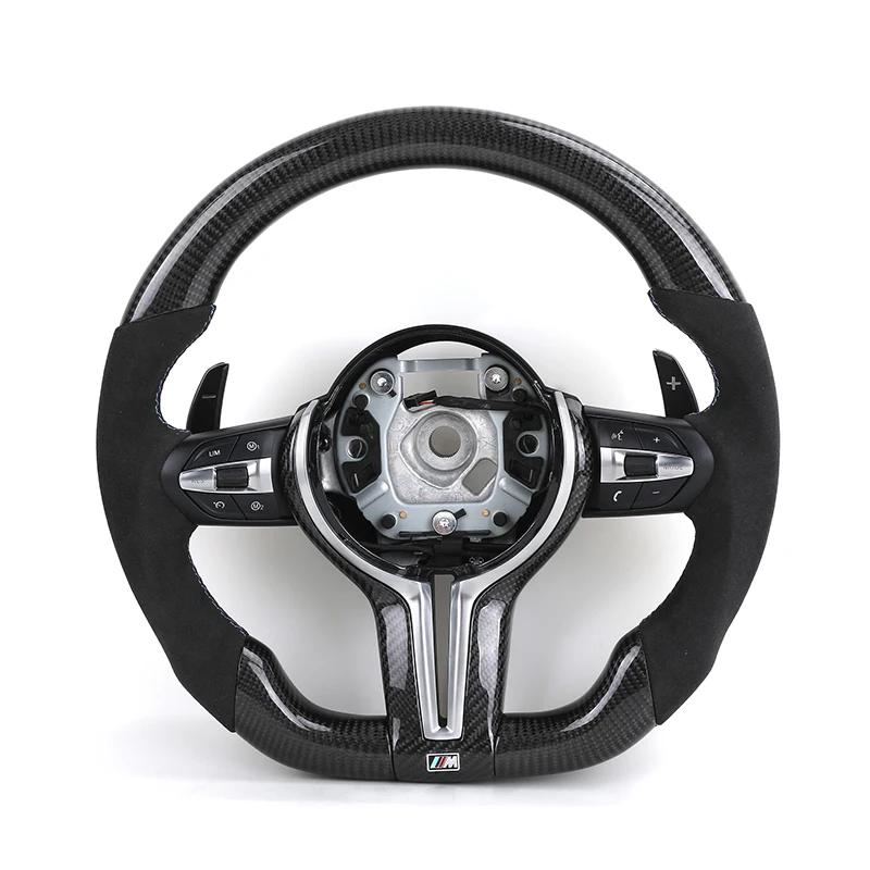 Half Alcantara Carbon Fiber Steering Wheel for BMW F01 F06 F10 X5 F15 X6 F16 F20 F30 F31 F32 F34 F36 F80 F82 F87 F90 M2 M3 M5