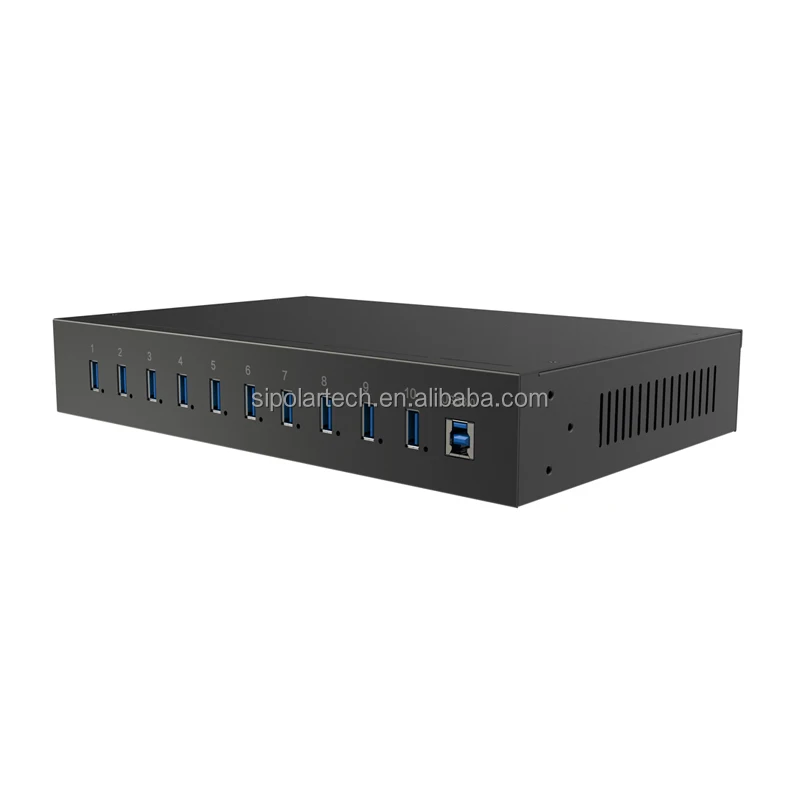 

Sipolar SH3-10 Дистанционный монитор и управление Высокоскоростной USB 3.0 1 м 10 портов Smart Control USB-концентратор
