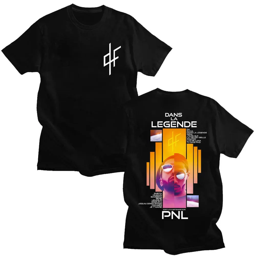 Camiseta gráfica de rapero francés PNL Album Merch, camiseta de Le Monde Chico para hombres y mujeres, camisetas de manga corta de gran tamaño de Hip Hop a la moda