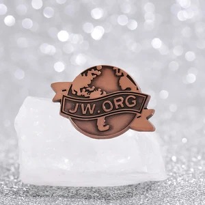 JW ORG-Banner دبابيس المينا الأرضية، دبابيس نحاسية عتيقة مخصصة، شارات طية صدر السترة، مجوهرات عتيقة الرجعية، هدية للأطفال والأصدقاء أعلى 5 مبيعات للهدايا التذكارية JW - رقم 3