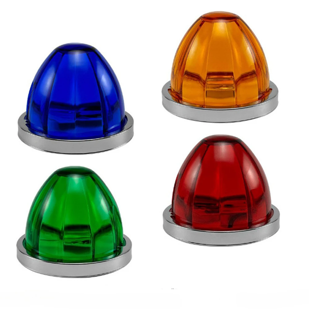 1 قطعة/2 قطعة 12 فولت 24 فولت LED كبير البطيخ الجانب ماركر ضوء بدوره إشارة مؤشر التخليص مصباح تحذير شاحنة مقطورة العنبر الأحمر الأبيض