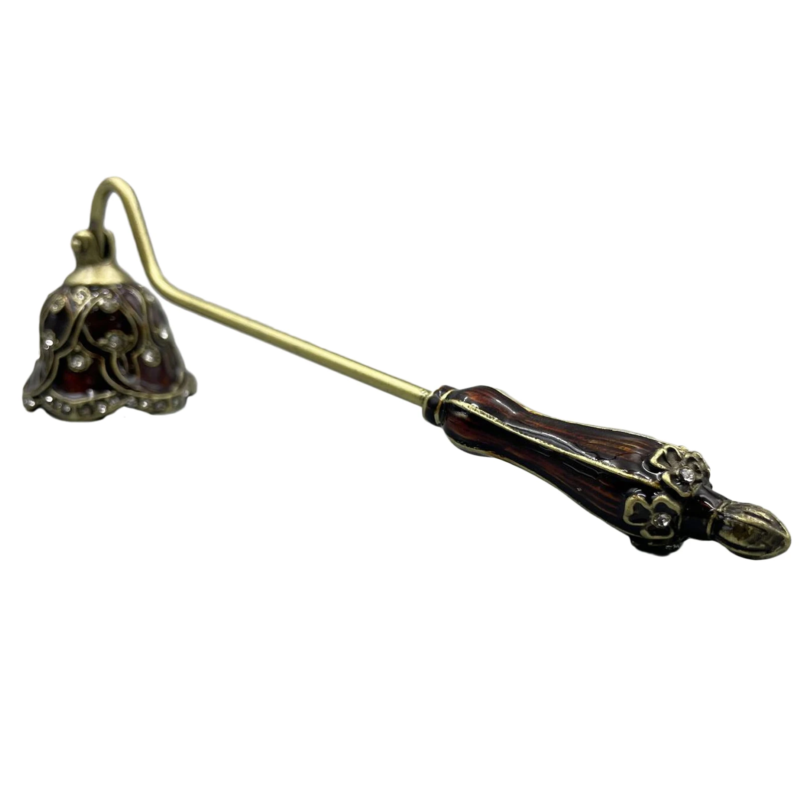 Zinc Alloy Candle Snuffer with Delicate Appearance Candle Extinguisher Long Handle Wick Flame Snuffer Home Dinners Decor Gift