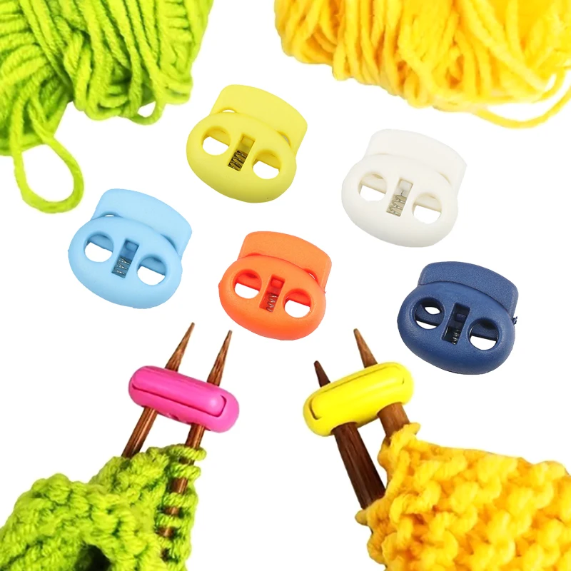 5pcs Plastic Cord Lock Stopper Toggle Clip Block Retainer for Drawstring Elastic Lanyard Paracord Rope Garment Bag Accessories