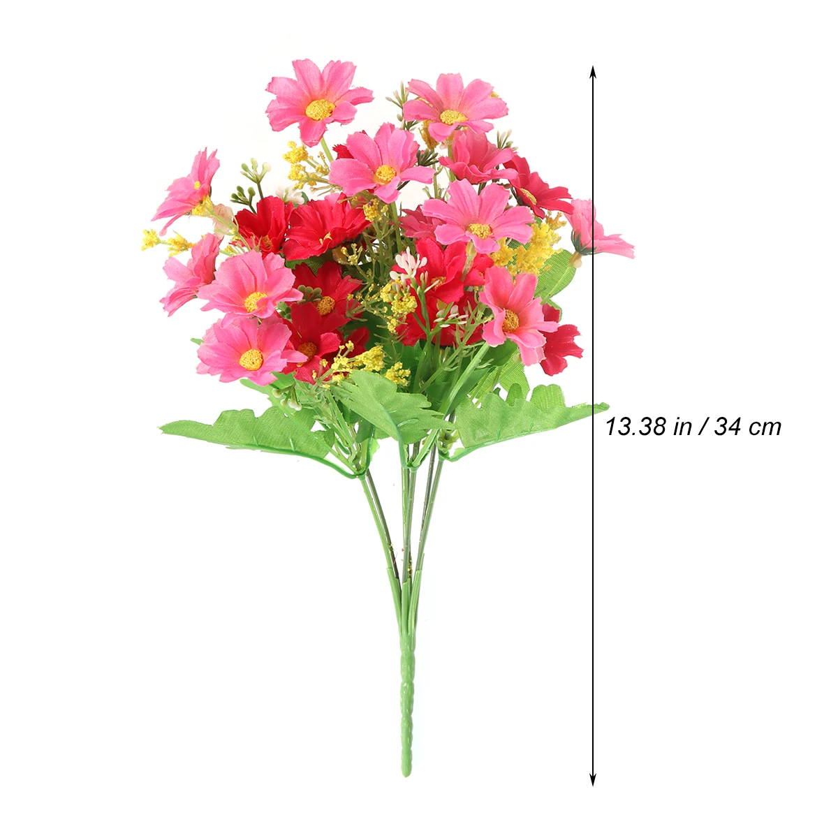 

10pcs Artificial Flowers Lifelike Decoration for Home Party Stores Daisy False Plants Easy Clean Long Lasting
