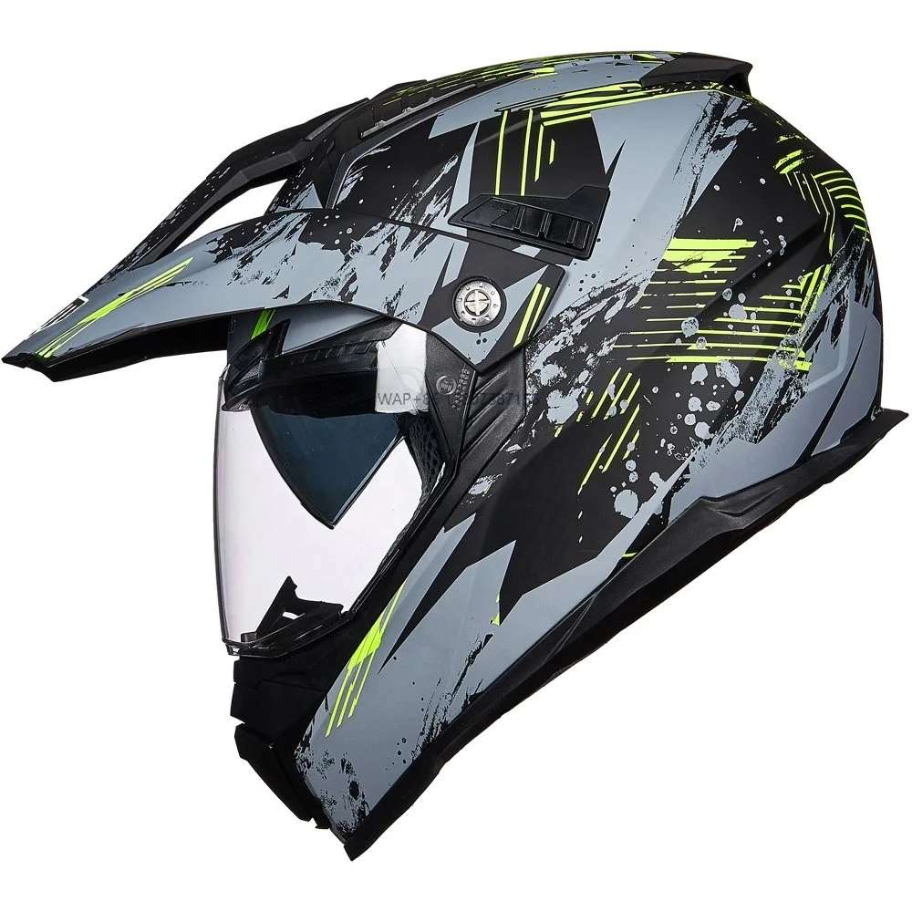 Full Face Helmet Sun Visor Dirt Bike ATV Motocross Casco Certified Model 606V  Off Road Motorcycle Dual Sport Helmet
