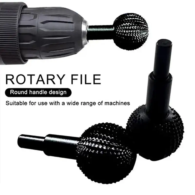 【LM】10mm Sphere Rotary Grinding Head Wood Carving Polishing Engraving Drilling Bits Ball Gouge Grinding Head Angle Grinder Tool