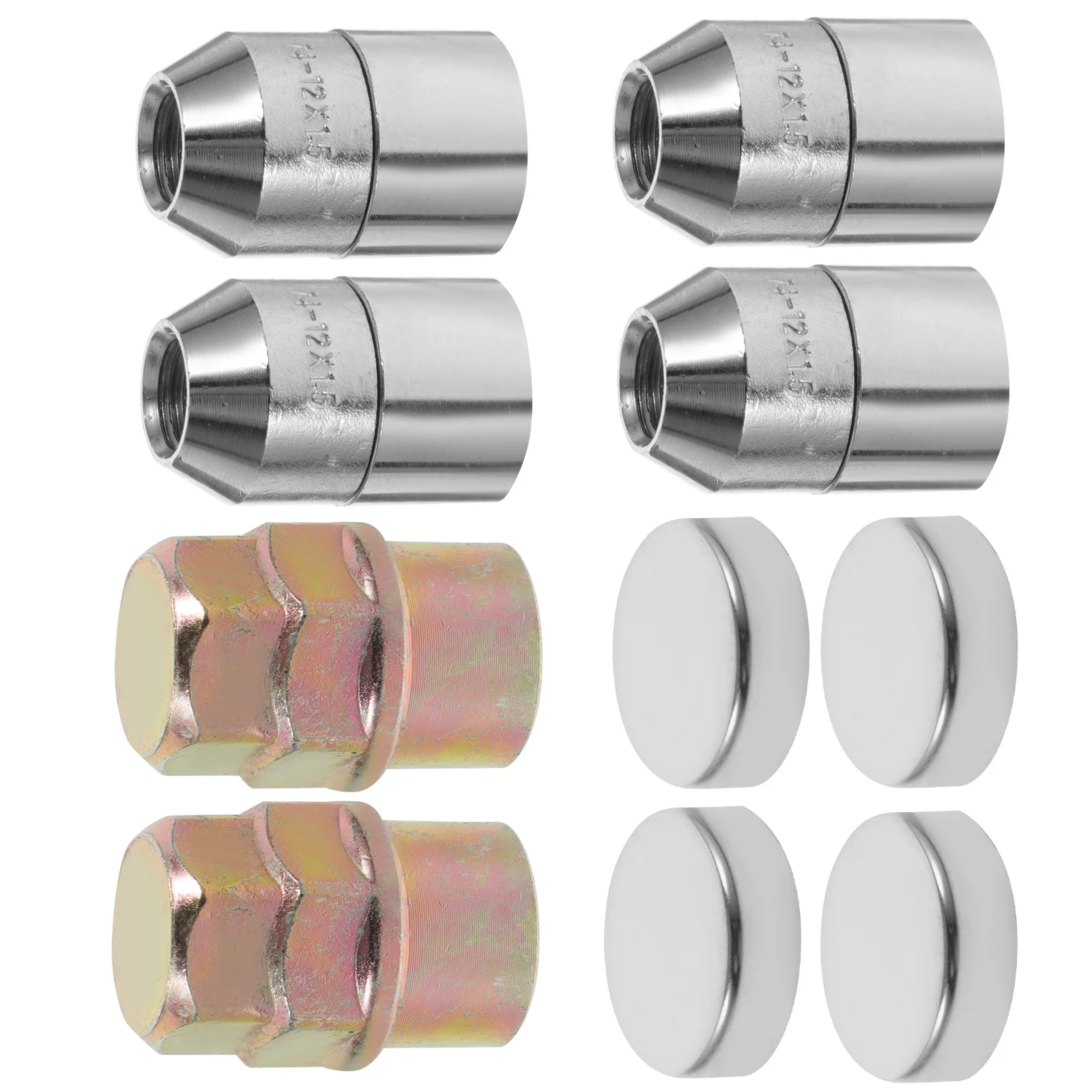 

4 шт., противоугонные гайки для колес, легированная сталь, прочный универсальный автомобильный комплект гаек с проушинами, автомобильные аксессуары