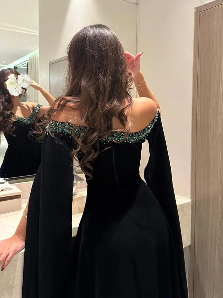 Jirocum customized A Line Prom Gowns Women Off Shoulder Sweetheart Beaded Party Evening Gown Floor Length Formal Occasion Dress