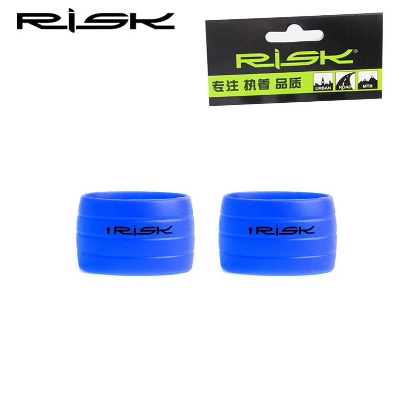 1 Paar Silikon Fahrrad Lenker Klebeband Befestigungs hülsen ring Anti-Skip wasserdichte Stecker Schutzhülle Fahrrad Gummi Straßen hand neu – Detail 11
