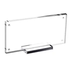 Dollar Bill Commemorative Coins Picture Frame Holder Business Card Stand Clear Acrylic Display for Desk Display for Collection
