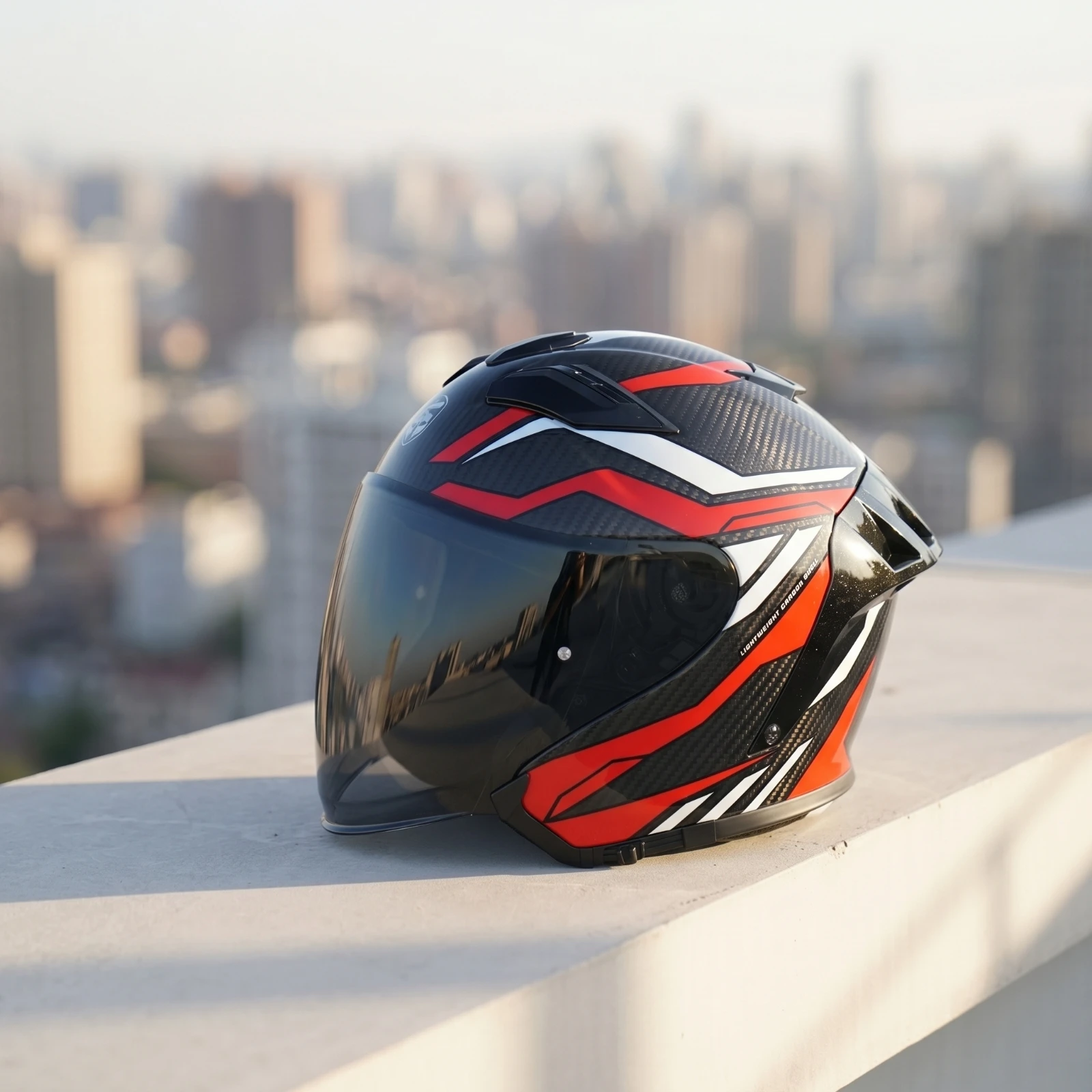 Carbon Fiber Lightweight Motorcycle Helmet - Casco Integrale in Fibra di Carbonio