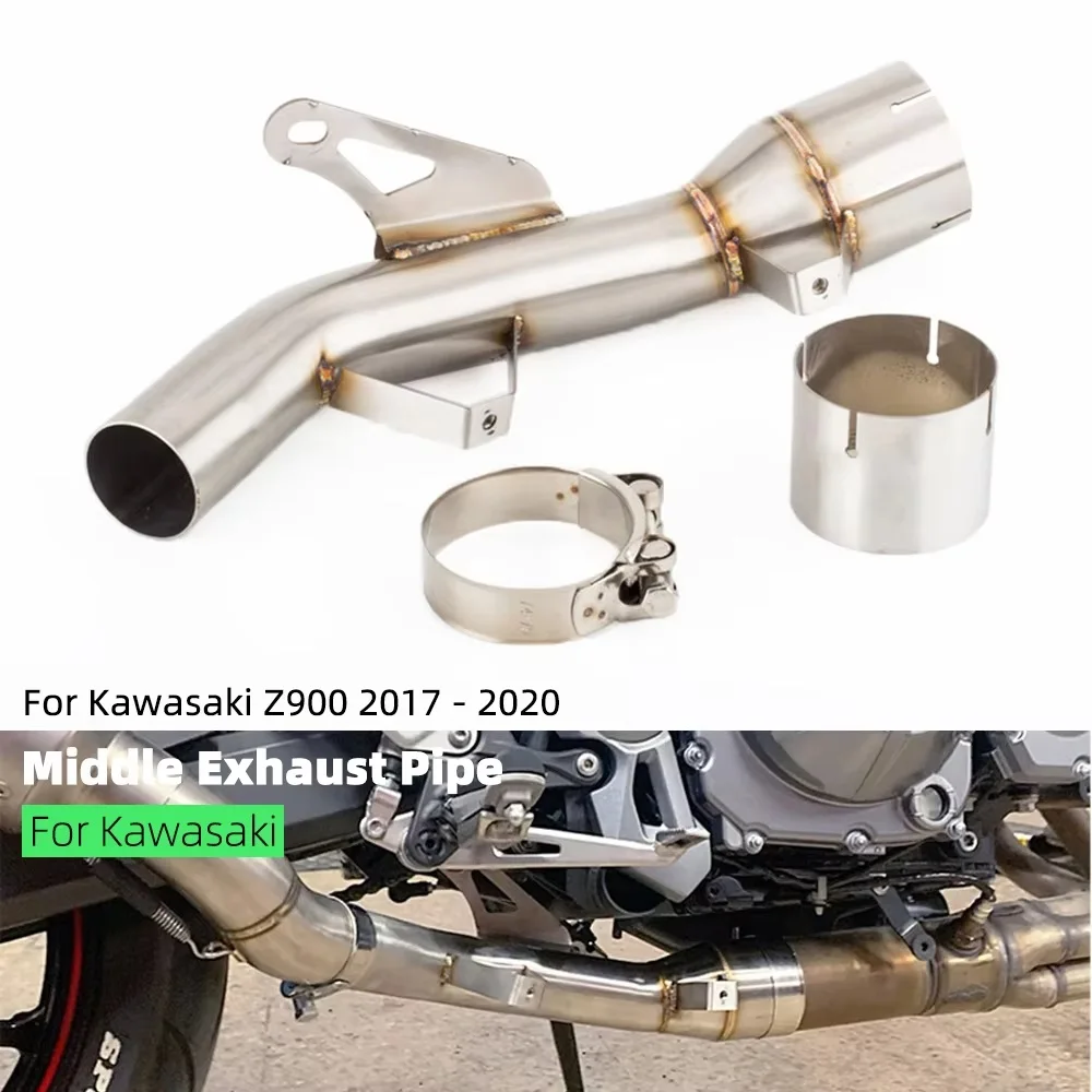 

BDJ Z900 Exhaust Pipe Motorcycle Exhaust Cover Exhaust Muffler Escape Link Pipe Tailpipe Middle Pipe For Kawasaki Z900 2017-2020