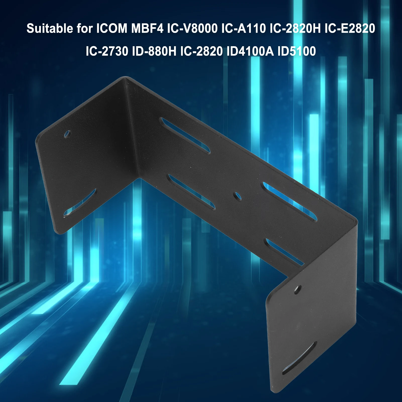 Metal Radio Mounting Bracket High Quality Universal Simple Installation Radio Panel Bracket for ICOM MBF4 IC-2730 ID-5100
