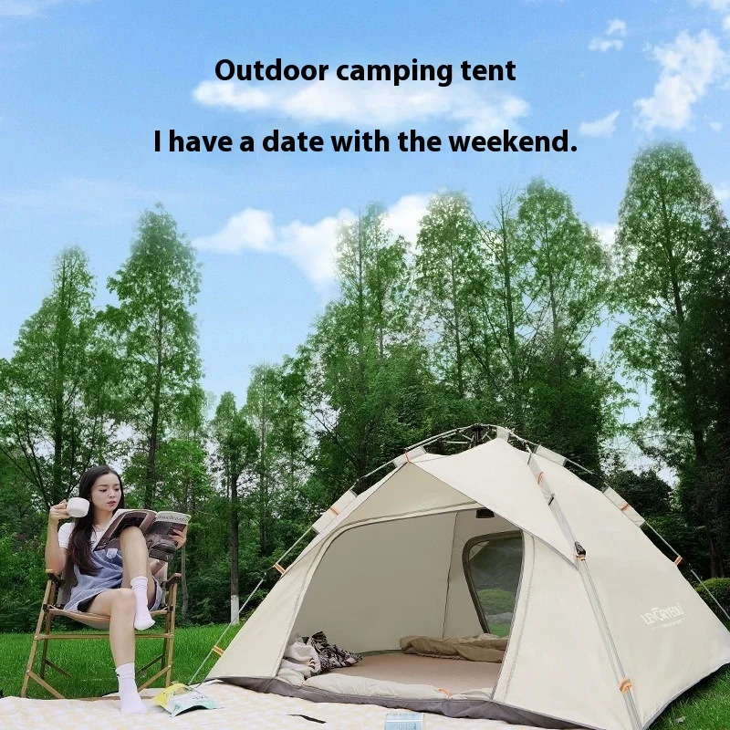 

Наружная полностью автоматическая складная палатка с защитой от комаров и солнцезащитным козырьком для кемпинга, быстро открывающаяся и закрывающаяся