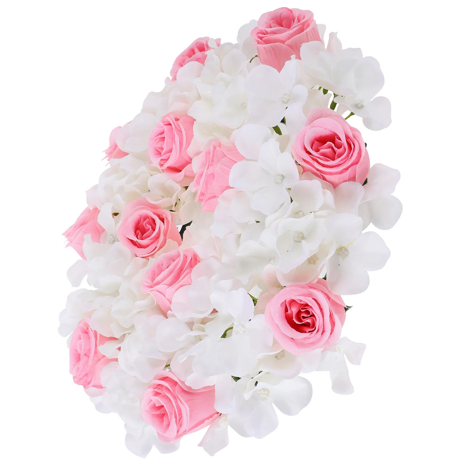 

1pc Artificial Flower Ring Wreath Hanging Party Decor Christmas Table Decoration Pillar Wreath Garland Home