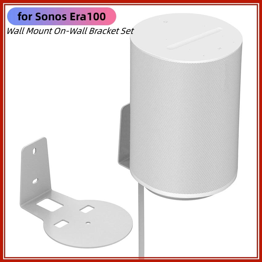 

For Sonos Era100 Metal Wall Mount Bracket Screw Fixed Speaker Accessories