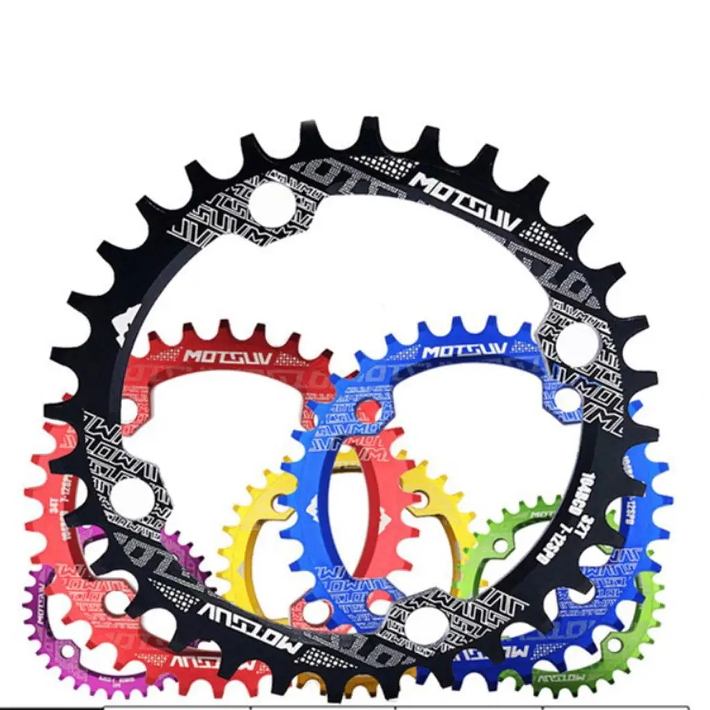 

32T 34T 36T 38T Bike Chainring Chain Ring Wheel 104 BCD Chainwheel Sprockets for Narrow Wide Single Speed Bike
