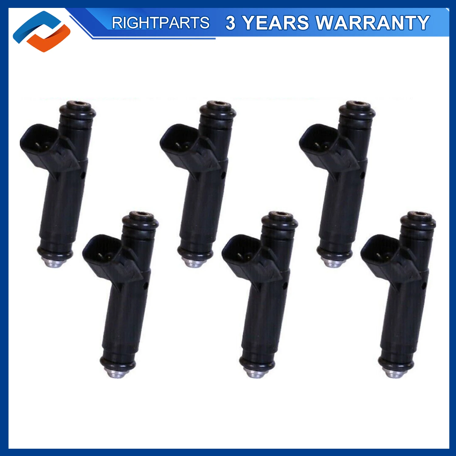 

6PCS 1F2E-B4A Fuel Injectors For Ford Mustang Windstar 3.8L 1999-2004 1F2EB4A 1F2413250 1F2Z9F593BA XF2Z9F593CA