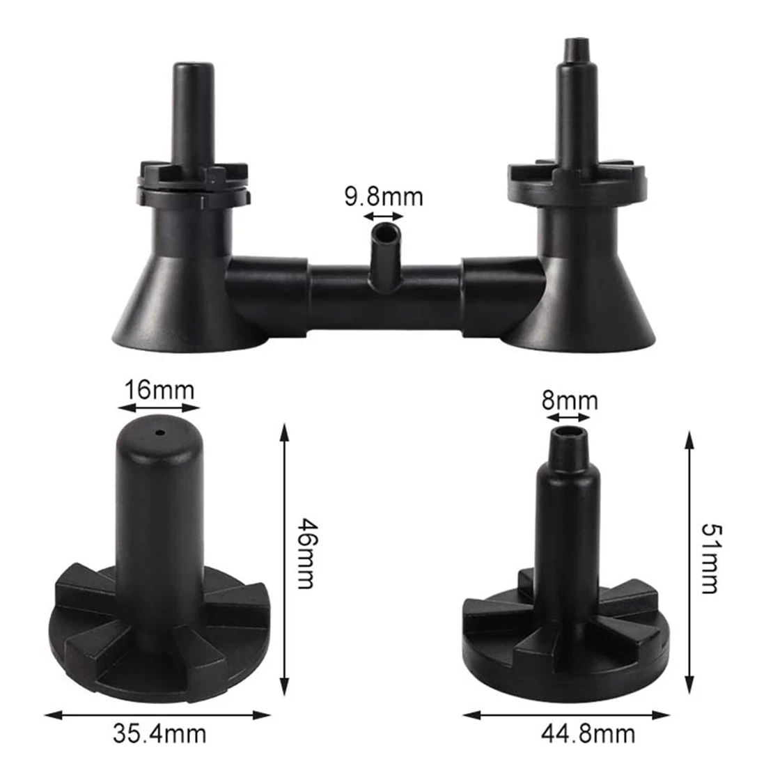 LLCS-Double Head Wine Rinser Beer Bottle Washer Homebrew Beer & Wine Cleaning Equipment Cleaner With Kitchen Faucet Bar Tools