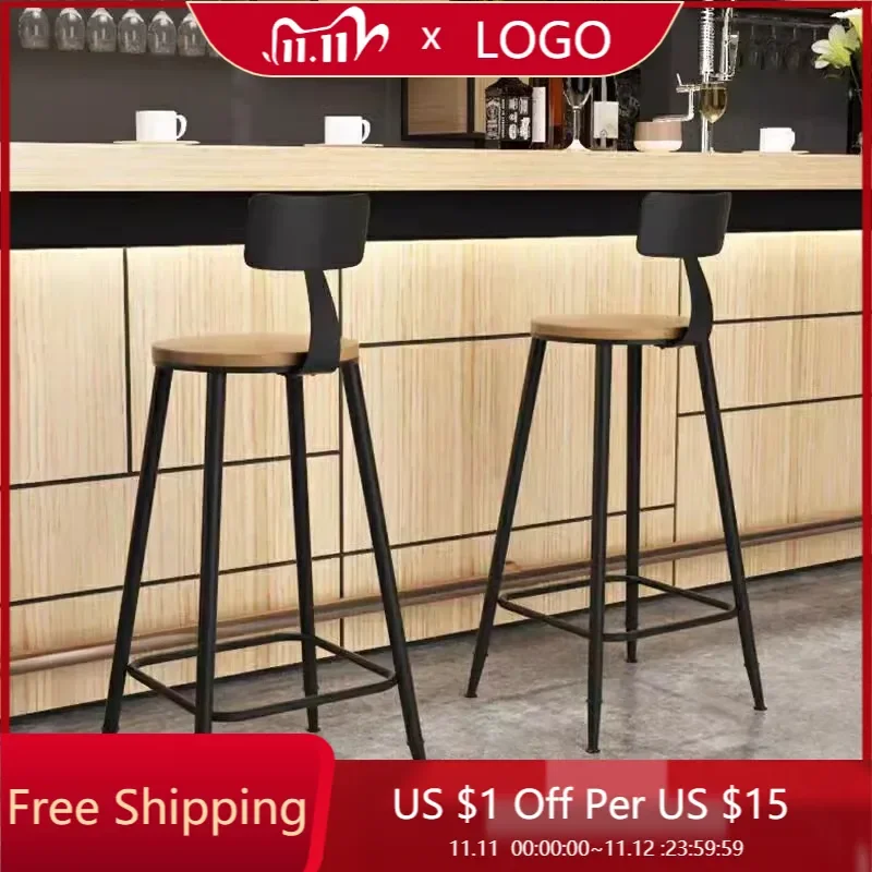 

Designer Counter Stool Nordic Modern Living Room Chairs Furniture Taburetes Para Barra De Cocina Home Decoration