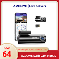 AZDOME M300S Dash Cam 4K Built-in 5.8G Wifi GPS Car Camera WDR Night Vision Voice Control Car DVR Recorder Front and Rear Cam