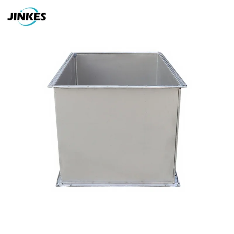 custom.welded galvanized ventilation duct industrial wear-resistant smoke exhaust duct square pipe