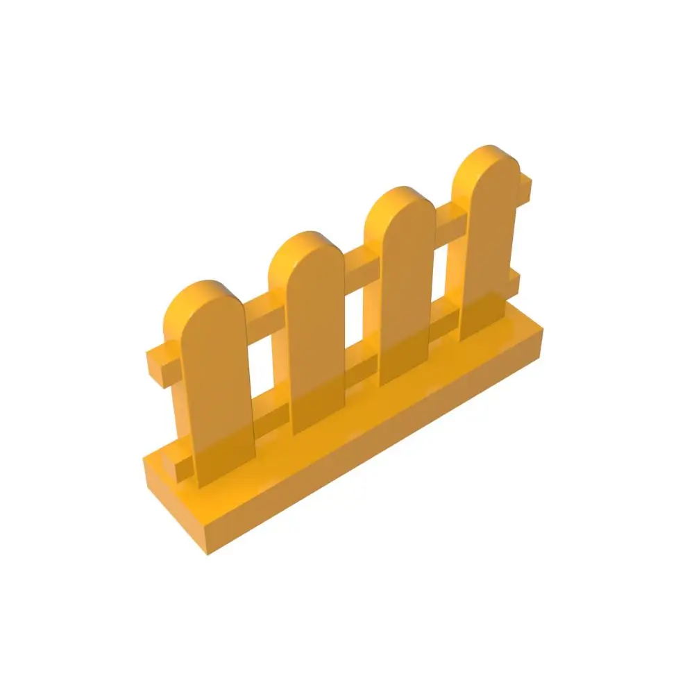 Gobricks 1 Pcs MOC Picket Fence 1 x 4 x 2 Compatible With 33303 Model Building Blocks Parts Kids Educational Assembly Toys Gifts