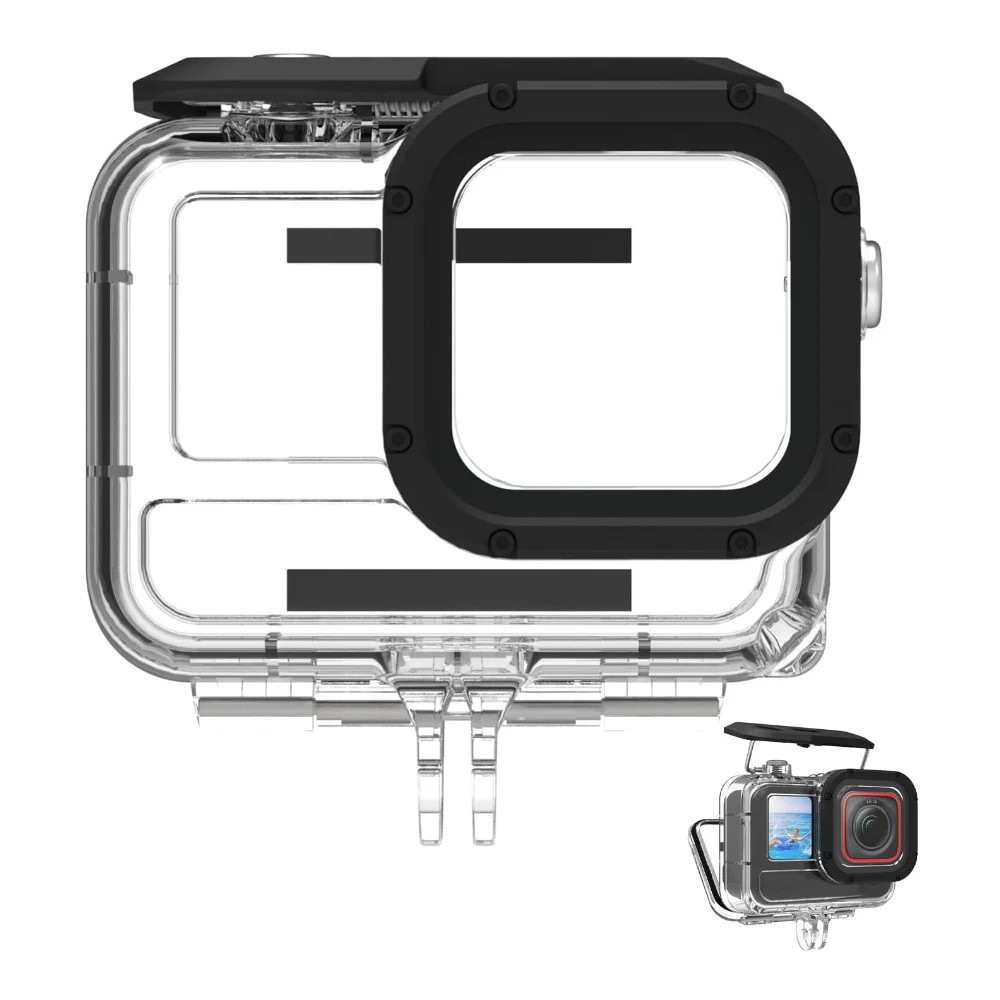 telesin-underwater-camera-housing-waterproof-case-for-insta360-ace-pro-supports-45m-148ft-deep-diving-snorkeling-with-bracket
