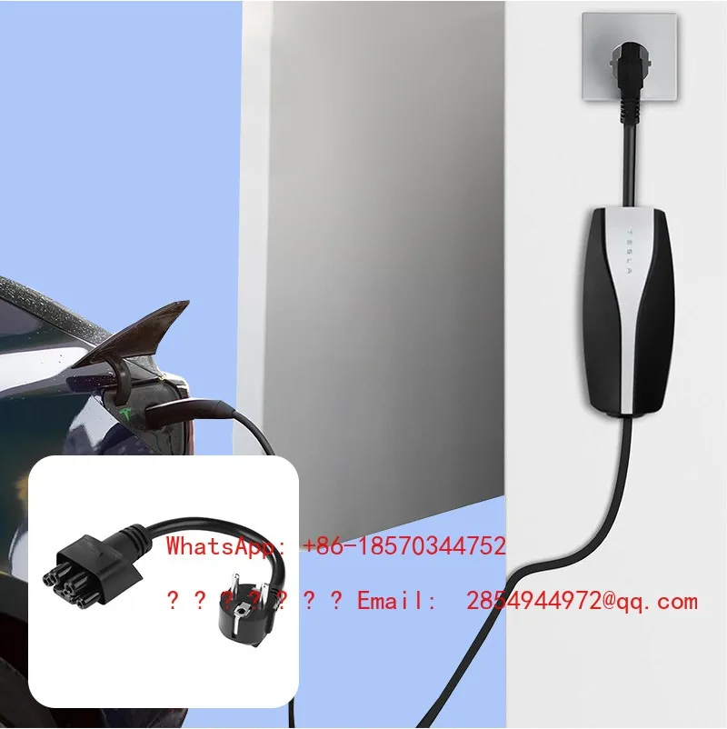 16A National Standard and European Standard Universal Charging Converter Plug for New Energy Vehicle Charger