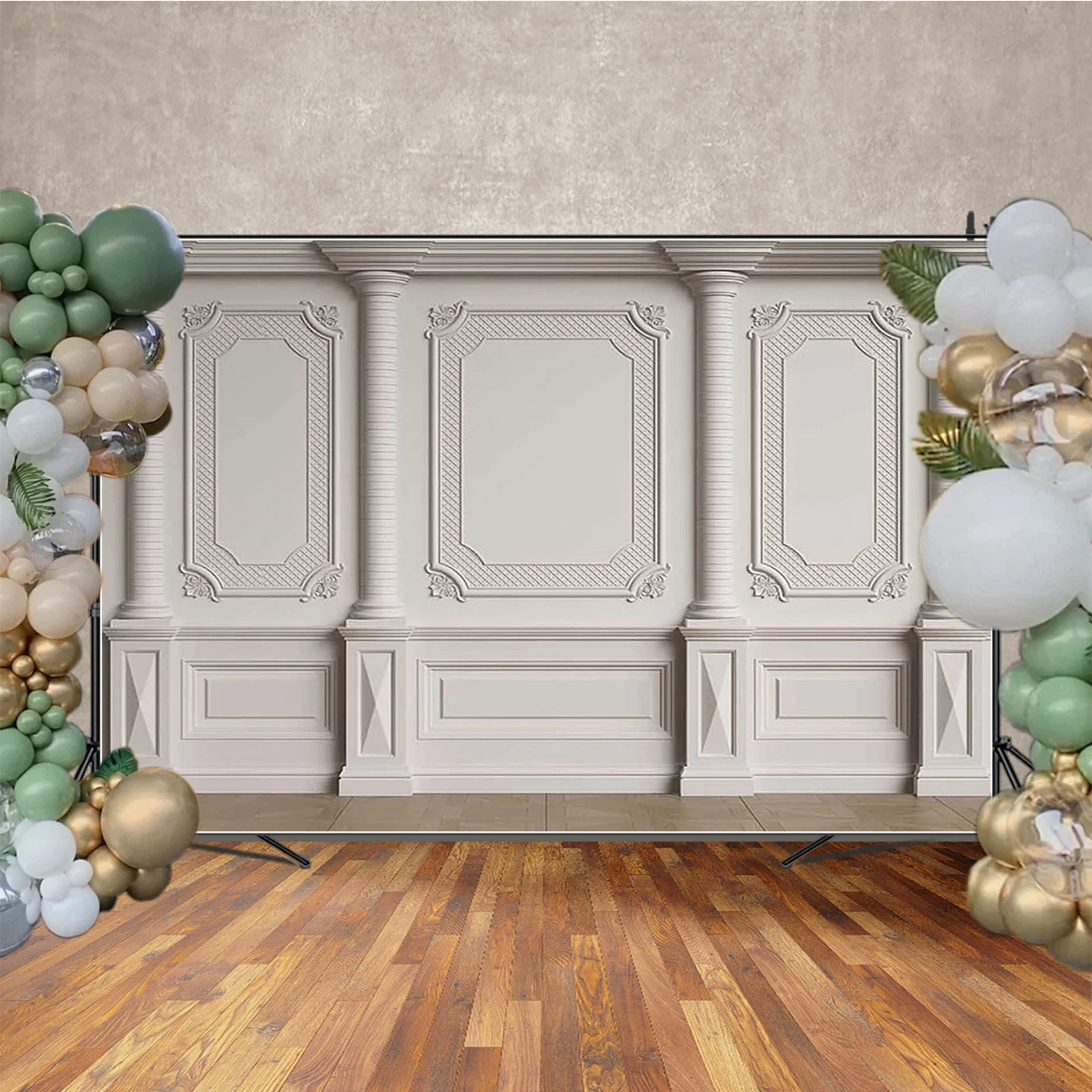 MOON.QG ريفي خلفية بيضاء خلفية التصوير الفوتوغرافي جدار الغرفة الأوروبية منحوتة التصوير خلفية الطفل استوديو كشك الصور الدعائم