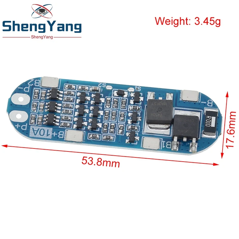 TZT 3S 10A Li-ion Lithium Battery 18650 Charger Protection Board 11.1V 12.6V image 3