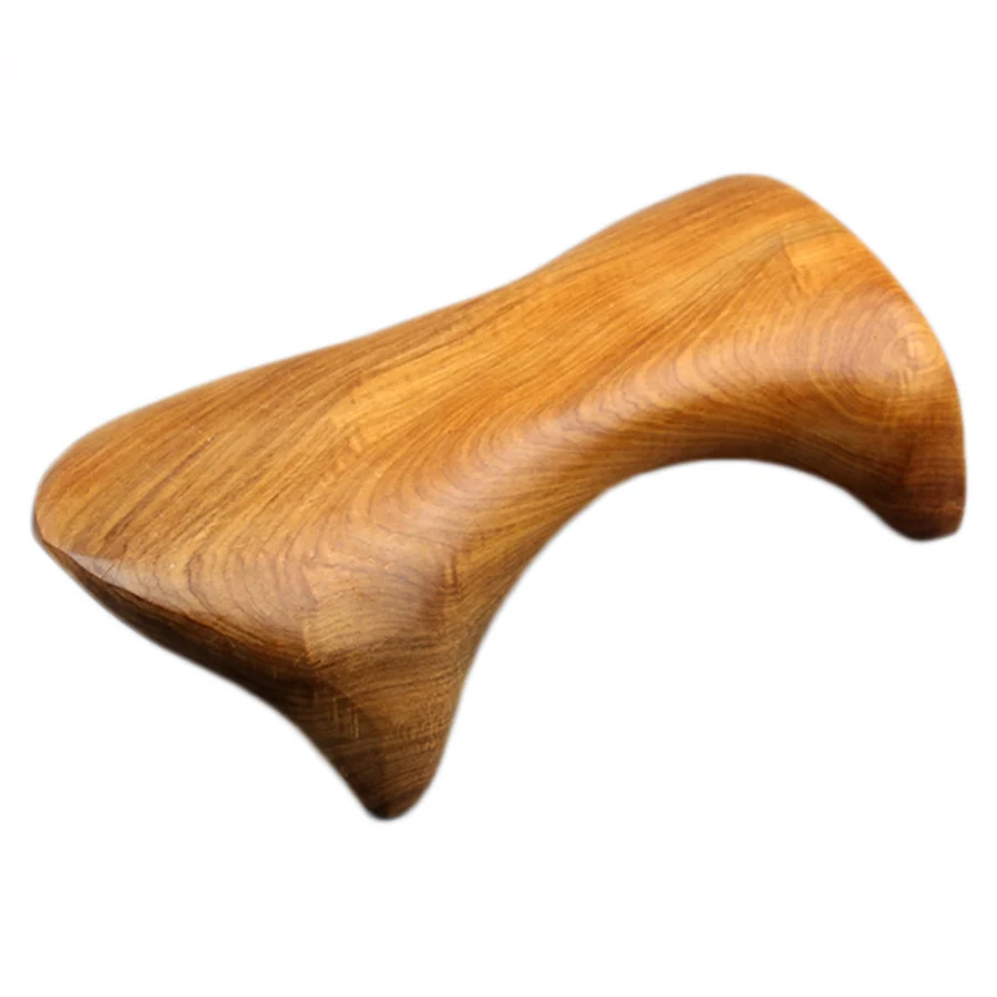 Wooden massager beetle head hex head massage massage hands push real wood meridian massage
