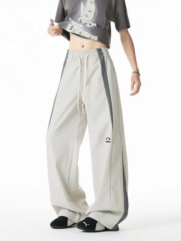 Hip Hop américain rue danse pantalons décontractés hommes couleur Blo broderie conception Qui sec sport pantalons longs pour les Couples