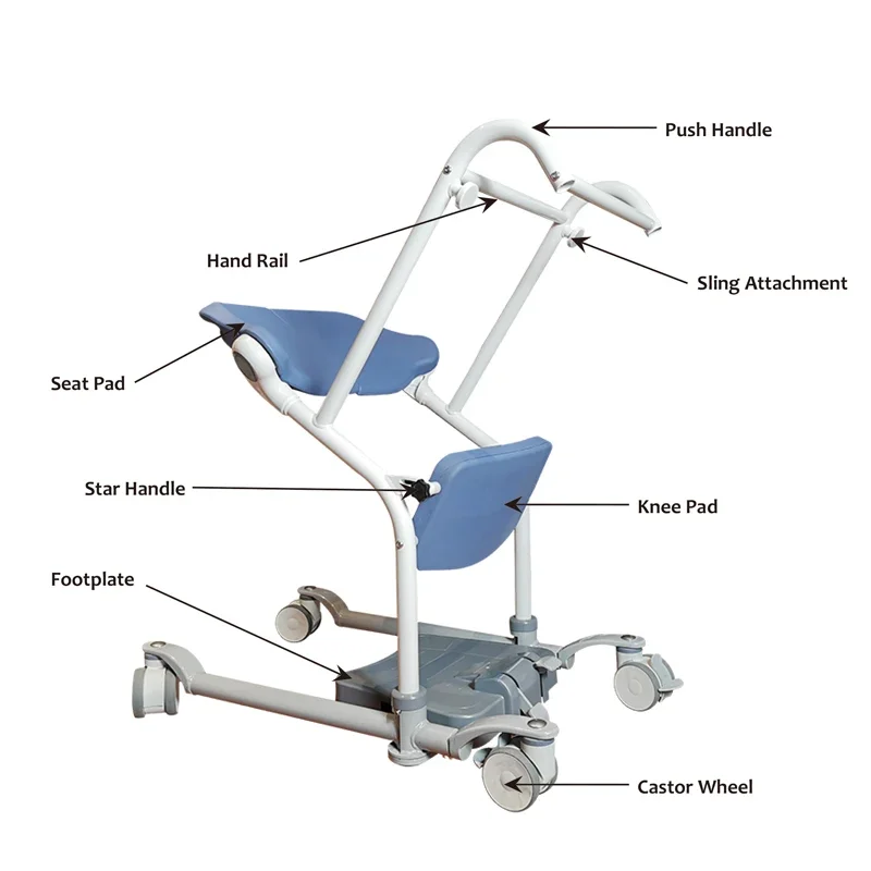 home manual adjustable standing transfer device able assist elderly sit to stand transfer aid