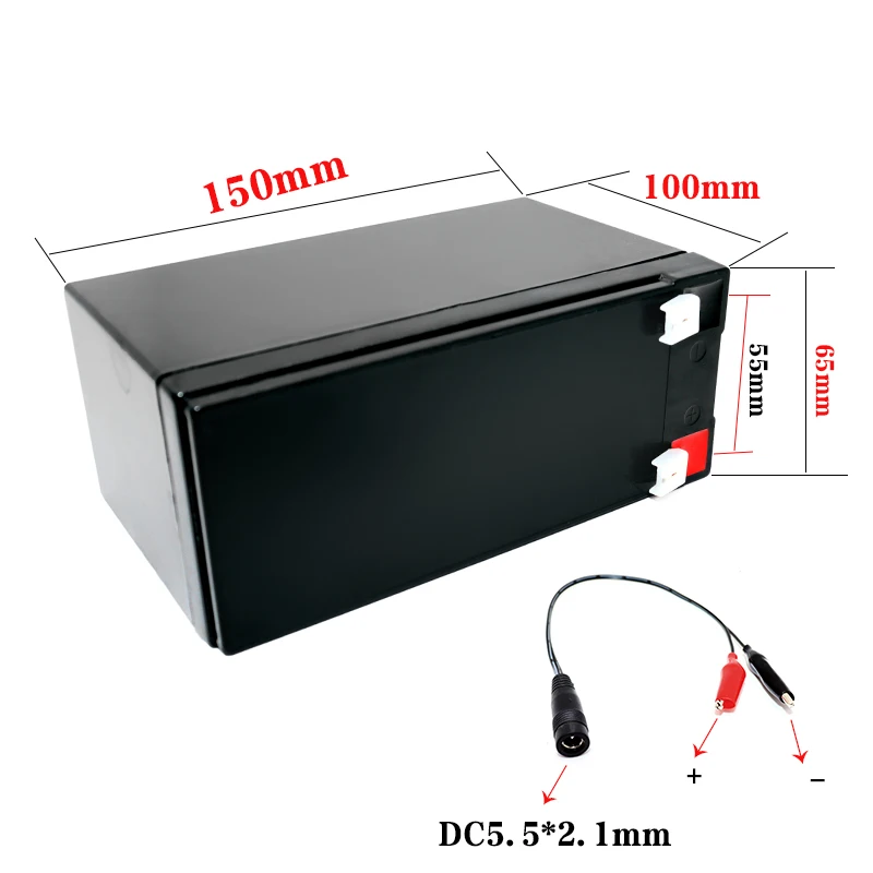 New 12V 12Ah 18650 Lithium Battery Pack 3S5P 240W Sprayer Scale Access Control UPS For 12V Power Supply Device+12.6V 3A Charger