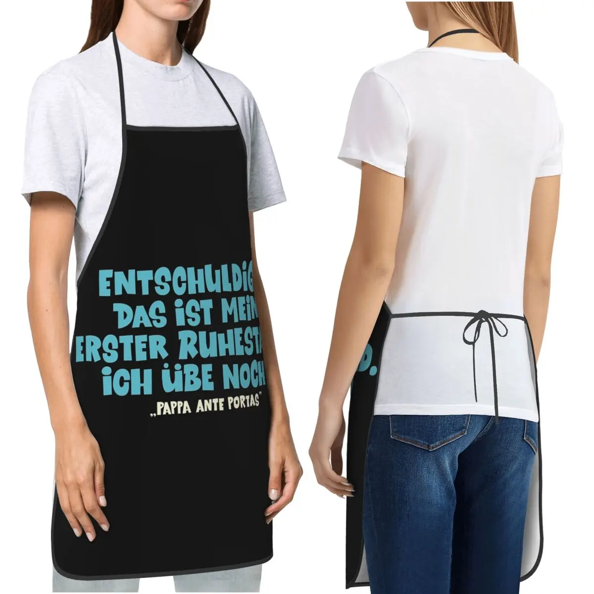 Loriot Pappa Ante Portas This Is My First Retirement Aprons Chef Cooking Baking Tablier Bib Kitchen Cleaning Pinafore Painting