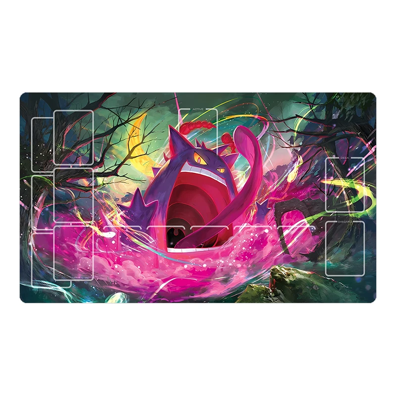 600X350X2Mm Ptcg Trainer Iono Card Battle Table Mat Charizard Single Player Board Game Card Battle Mat Anime Cards Gift Toys