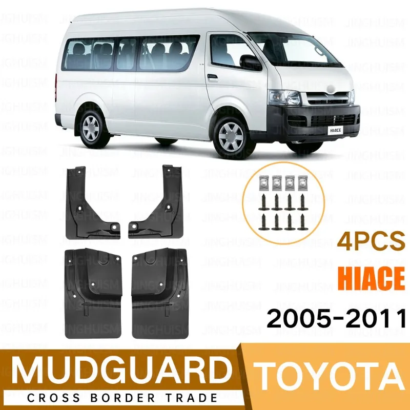 Fender Guards For Toyota Hiace 2005-2011 Exterior Car Accessories Block Sand Sediment Protect Paint Sport Styling Decoration