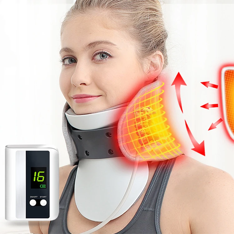 

Adjustable Inflatable Spine Massager Household Neck Correction Apparatus Kit Electric Heating Neck Cervical Traction Device