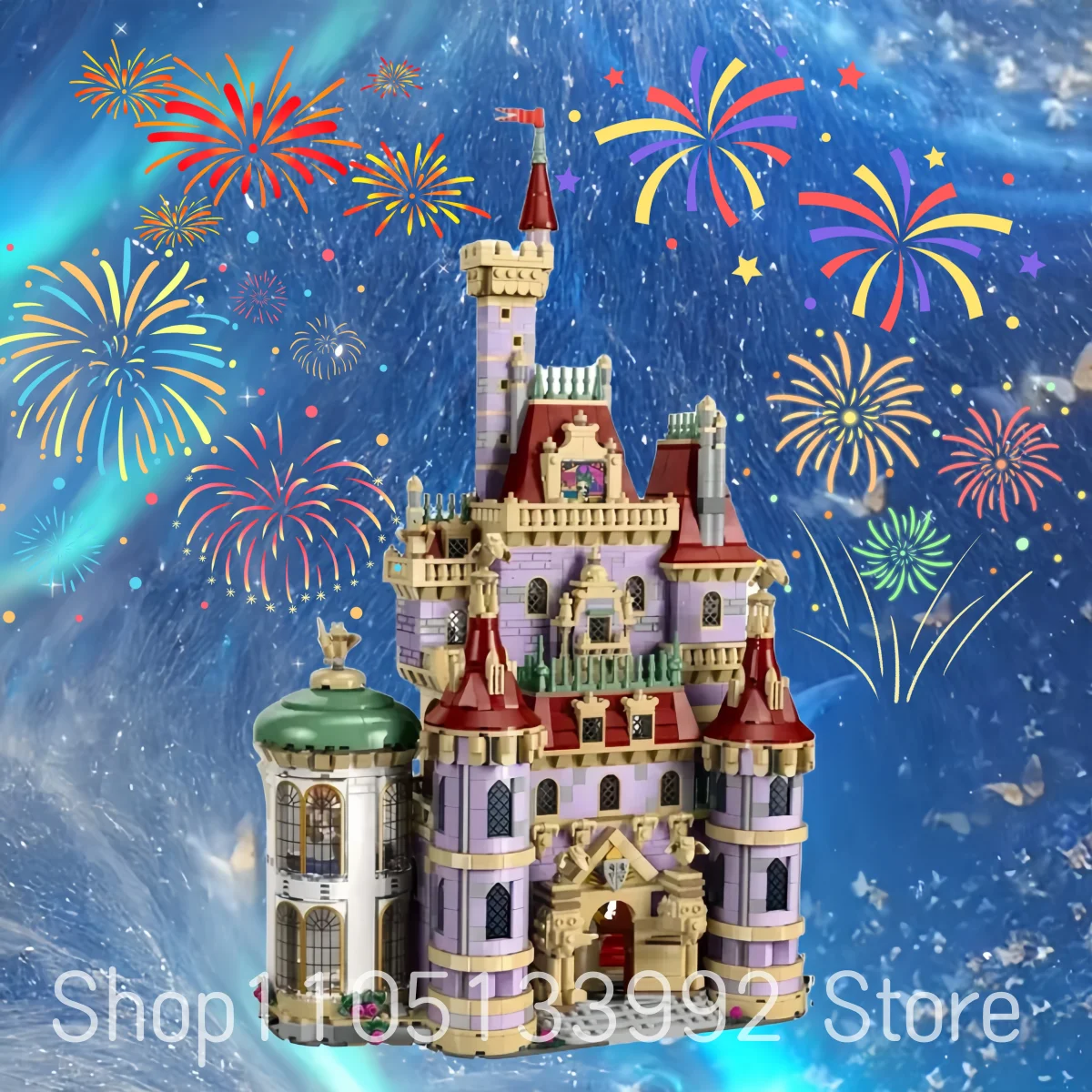 جديد الجمال والوحش الأميرة القلعة ألعاب رومانسية الإبداعية وحدات الطوب بناء الميدان اللبنات عيد ميلاد الكبار تشيل