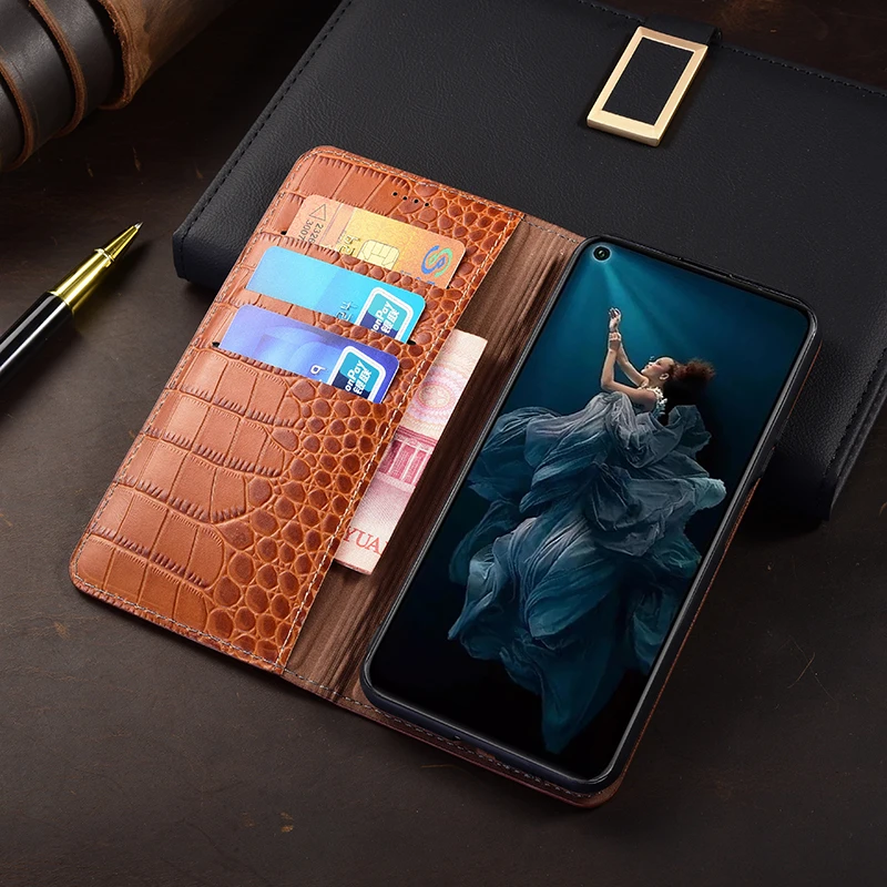 

Crocodile Leather Phone Case For Motorola Moto G Stylus Power Play Pure 5G 2022 2023 2024 Pro Plus Cowhide Walle Flip Cover
