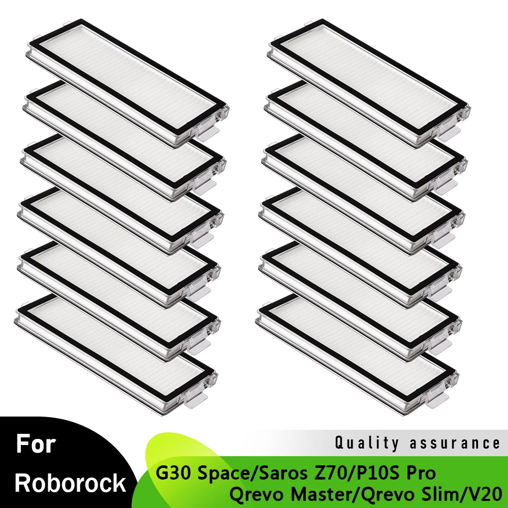 Filtro de Repuesto para Aspiradora Robótica Roborock G30 Space/Saros Z70/P10S Pro/Qrevo Master/Qrevo Slim/V20, Filtro Lavable