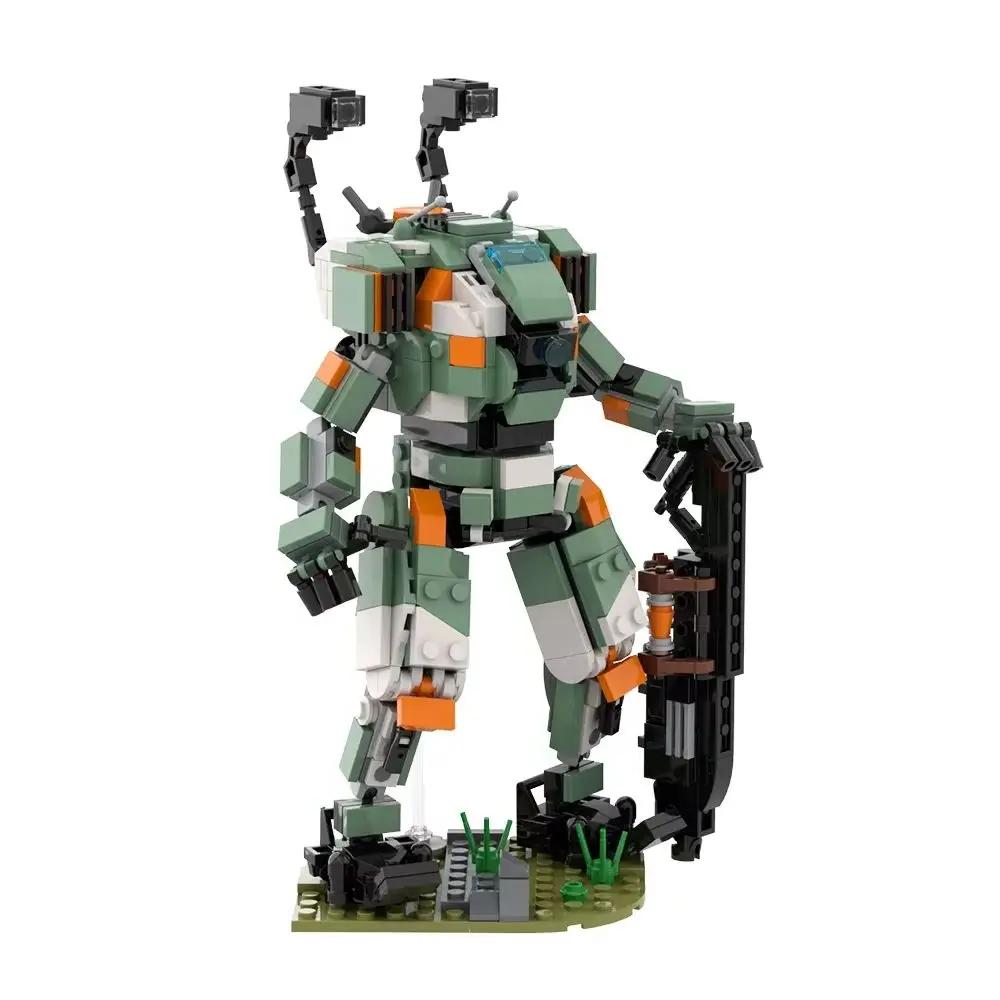 moc人気ゲーム「タイタンフォール2」bt7274タイタンロボット組み立てブロック-bt7274タイタンバトルロボットブロックモデルおもちゃ-大人向けdiyギフト