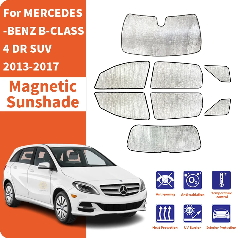 

Car Window Sunshade Anti-UV Car Sun Window Visors Sunshade Covers Accessories For MERCEDES-BENZ B-CLASS W246 4 DR SUV 2013-2017
